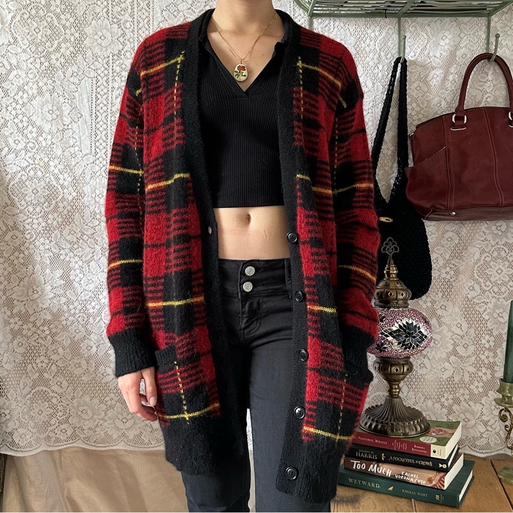 Polo Ralph Lauren Tartan Wool Cardigan Sweater